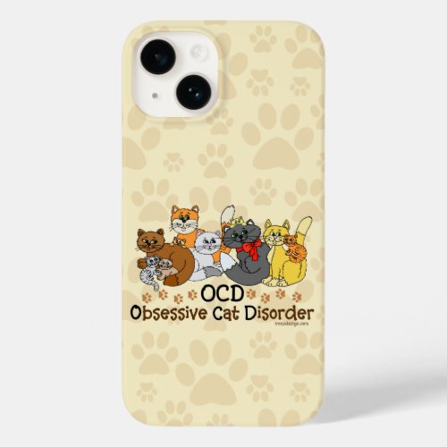 OCD Obsessive Cat Disorder Case_Mate iPhone 14 Case