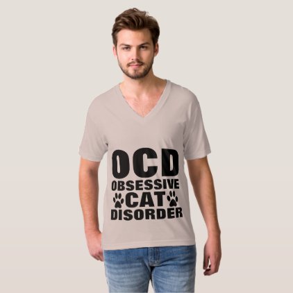 OCD OBSESSIVE CAT DISORDER Funny T-shirts