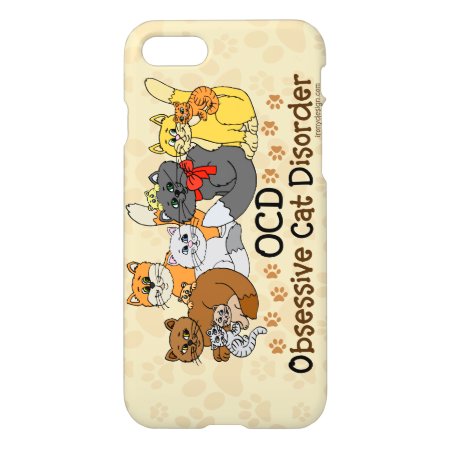 Ocd Obsessive Cat Disorder Iphone 8/7 Case