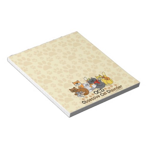 OCD Obsessive Cat Disorder Notepad