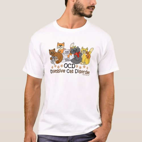 OCD Obsessive Cat Disorder T_Shirt