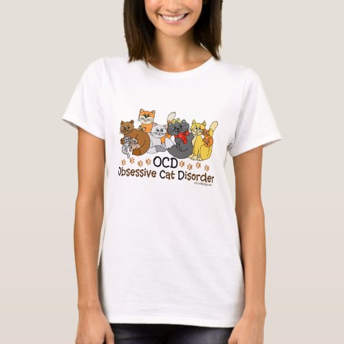 OCD Obsessive Cat Disorder T_Shirt
