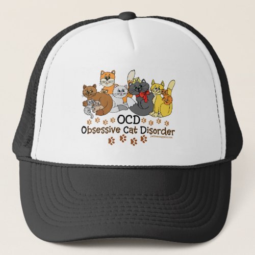 OCD Obsessive Cat Disorder Trucker Hat