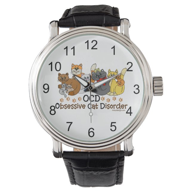 OCD Obsessive Cat Disorder Watch (Front)