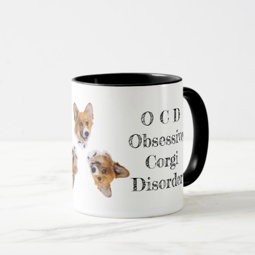 OCD Obsessive Corgi Disorder Mug