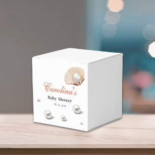 Ocean a little pearl under the sea baby shower favor boxes