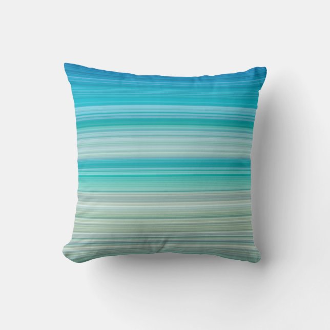 Ocean Abstract Throw Pillow (Front)