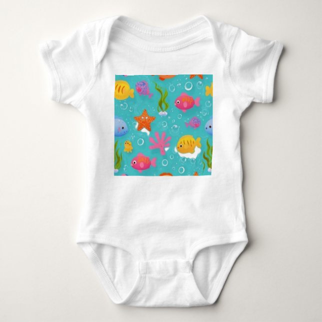 Ocean Adventure Baby Bodysuit (Front)