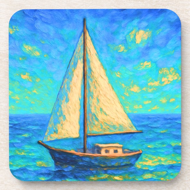 Ocean Adventures Beverage Coaster (Front)