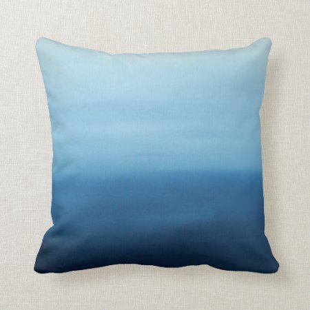 Ocean Air Zen Abstract Pillow