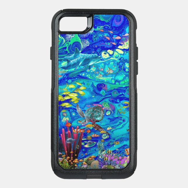 Ocean Alive Otterbox iPhone Case (Back)
