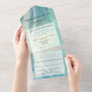 Ocean • All in One Wedding Invite
