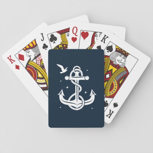 Ocean Anchor Playing Cards