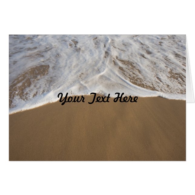 Ocean and Beach Greeting Card (Front Horizontal)