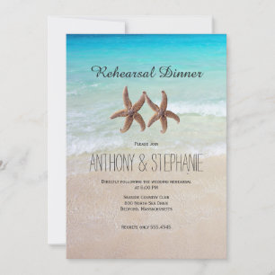 Ocean and Beach Rehearsal Dinner Invitation