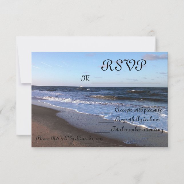 Ocean and Beach Theme Invitation (Front)