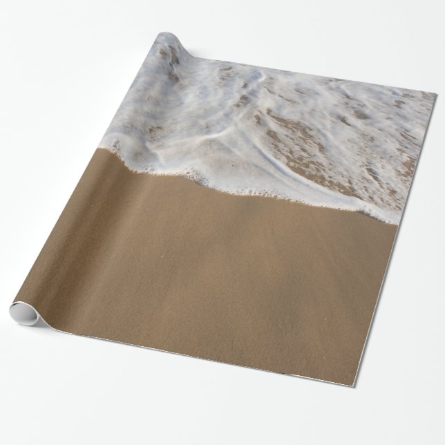 Ocean and Beach Wrapping Paper (Unrolled)