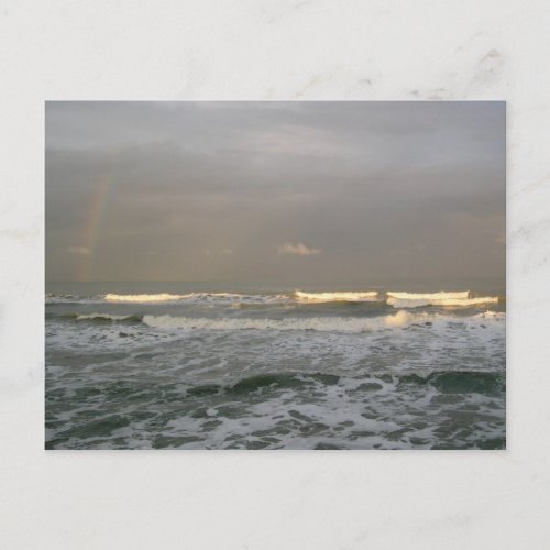 Ocean and Rainbow Photography Postcard