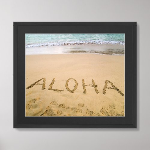 Ocean and Sand Aloha Beach Framed Art