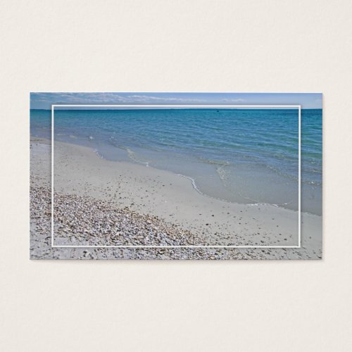 Ocean and Sea Shells Business Card Template