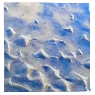 Ocean and sky blue reflections cloth napkin