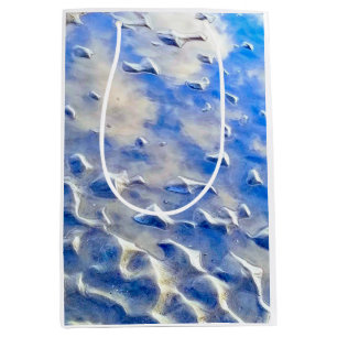 Ocean and sky blue reflections  medium gift bag