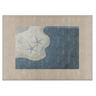 Ocean and Starfish Cutting Board