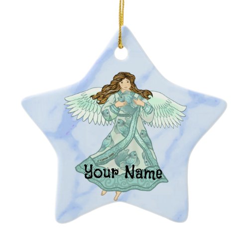 Ocean Angel Ceramic Ornament