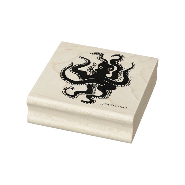 Ocean Animal Fish Octopus Rubber Stamp
