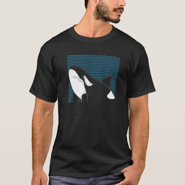 Ocean Animal Killer Whale  Orca T-Shirt (Front)