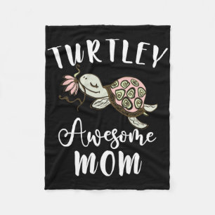 Ocean Animal Lover Mom Mothers Day Gift Idea Turtl Fleece Blanket