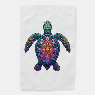Ocean Animal Tie Dye Tribal Sea Animal Maori Turtl Garden Flag