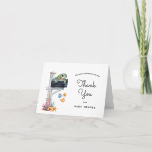 Ocean Animals Baby Shower by Mail Thank You Note Card