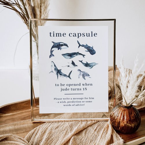 Ocean Animals Time Capsule Poster