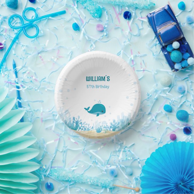 Ocean animals, Whale, Undder the Sea Party Paper Bowls (Party)
