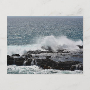 Ocean at Poipu in Kauai Postcard