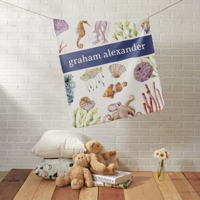 Ocean Baby Blanket (In Situ)