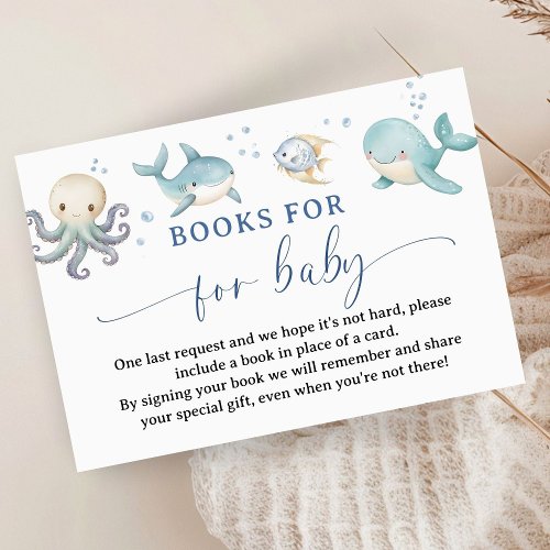 Ocean Baby Shower Blue Sea Book For Baby Enclosure