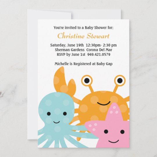 Ocean Baby Shower Invitation | Zazzle.com