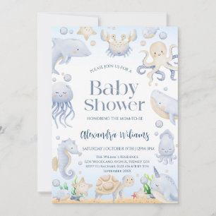 Ocean Baby Shower Invitation