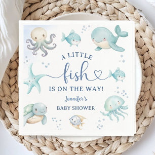 Ocean Baby Shower Under The Sea Boy Paper Napkins