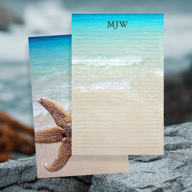 Ocean Background Lined Blank Writing Paper (Creator Uploaded)