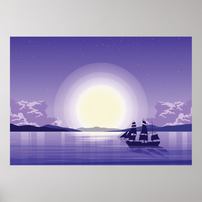 Ocean Background Poster (Front)