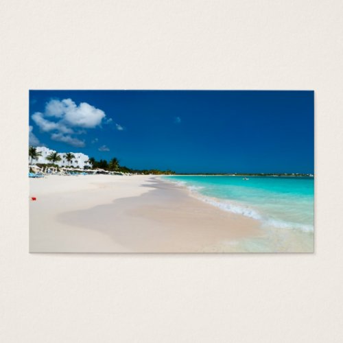 Ocean beach business card template