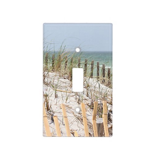 Ocean beach and sand dunes light switch cover