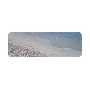 Ocean Beach and Shells Label