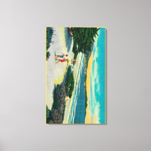 Ocean Beach at Carmel, CACarmel, CA Canvas Print (Front)