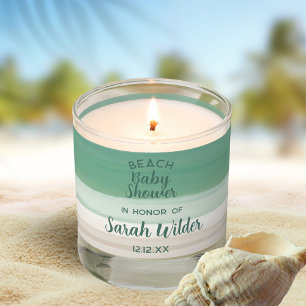 Ocean Beach Baby Shower Favor Scented Candle