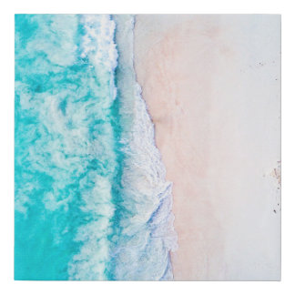 Ocean beach, beautiful landscape, travel theme. faux canvas print
