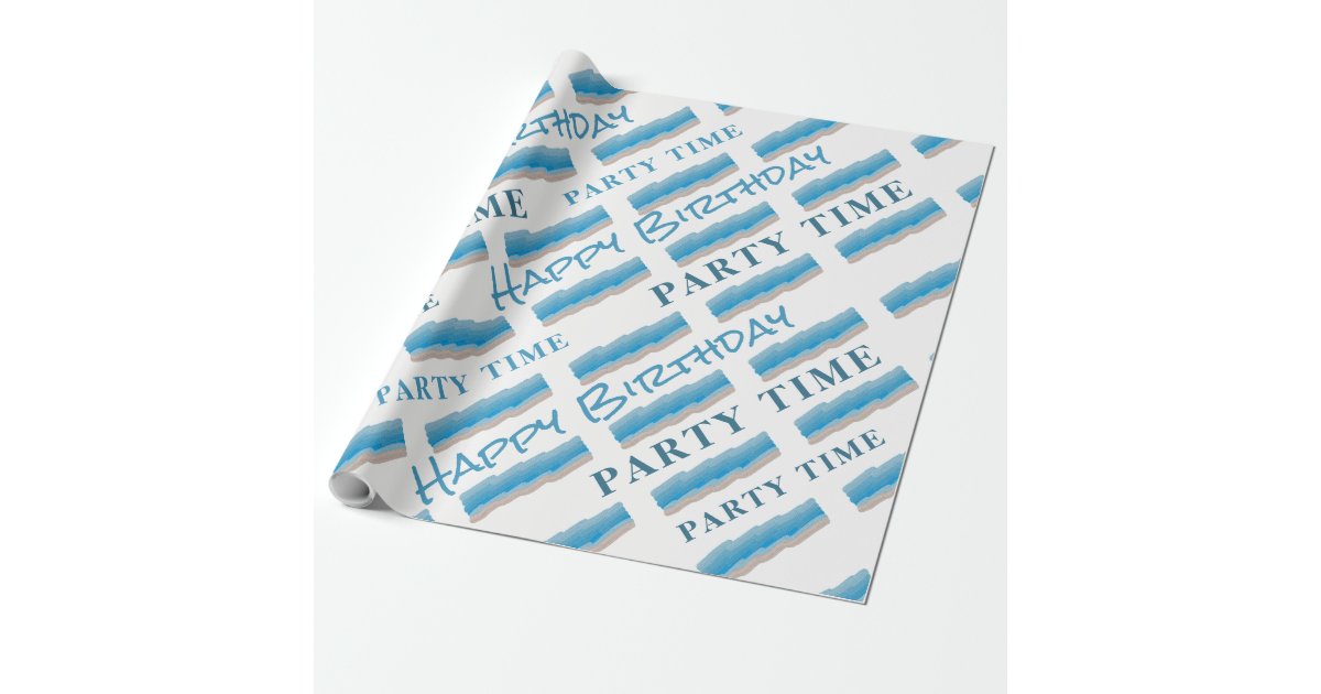 Under the Sea Birthday Personalized Wrapping Paper, Ocean Beach Party -  Graphic Spaces